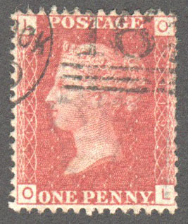 Great Britain Scott 33 Used Plate 119 - OL - Click Image to Close